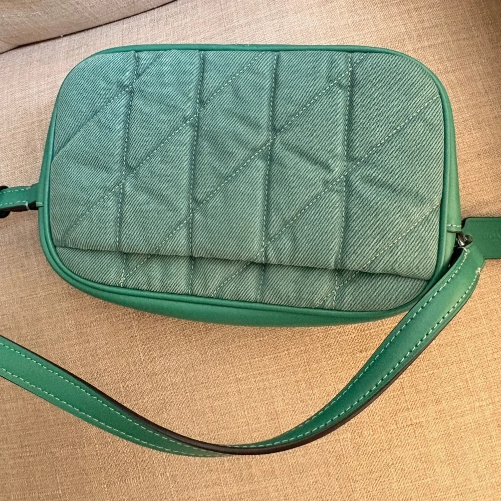 Coach Quilted Green Crossbody Bag